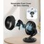 WOWDSGN Ventilator Leise, Tischventilator 24dB, Leistungsstarker 3D Turbo-Luftzirkulator - 100° & 80° Oszillation - 3 Geschwindigkeitsstufen für Schlafzimmer Wohnzimmer Büro Küchen - Schwarz