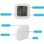 Flintronic Mini LCD Thermometer, 4 Stück Digital Thermometer Innen, Hygrometer Innen, Thermometer Hygrometer, Kabelloses, Luftfeuchtigkeit Meter für Babyzimmer Wohnzimmer Büro Gewächshaus(Weiß)