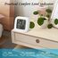 Flintronic Mini LCD Thermometer, 4 Stück Digital Thermometer Innen, Hygrometer Innen, Thermometer Hygrometer, Kabelloses, Luftfeuchtigkeit Meter für Babyzimmer Wohnzimmer Büro Gewächshaus(Weiß)