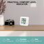 Flintronic Mini LCD Thermometer, Bluetooth Hygrometer Innen, Digital Thermometer Innen, Kabelloses Thermometer Hygrometer, Kabelloses,Luftfeuchtigkeit Meter für Babyzimmer Wohnzimmer Büro Gewächshaus