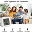 Flintronic Mini LCD Thermometer, 6 Stück Digital Thermometer Innen, Hygrometer Innen, Thermometer Hygrometer, Kabelloses, Luftfeuchtigkeit Meter für Babyzimmer Wohnzimmer Büro Gewächshaus(Weiß)