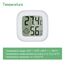 PAIRIER LCD Digital Mini Thermometer Hygrometer Temperatur Luftfeuchtigkeit Messgerät Gauge für Gewächshaus Startseite Büro 3er Pack Weiß