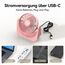 VOXON USB Tischventilator, Mini Ventilator mit 5 Geschwindigkeiten, Ventilator Leise, Usb Fan Klein mit 1,5M Langem Kabel, Tragbarer Usb Lüfter für Desktop Büro Zuhause Schlafzimmer, KEINE BATTERIE