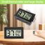 Farerkass Hygrometer - Thermometer, Digital Mini Luftfeuchtigkeitsmesser mit LCD, Zimmertemperatur für Innenräume und Hydrometer für Babyzimmer,Schlafzimmer und Weinkeller, Schwarz (8)
