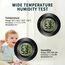 ZHITING Hygrometer Thermometer Mini Digital Temperatur Luftfeuchtigkeitsmessgerät Rund Humidity Meter für Innenräume, Gewächshäuser, Terrarien, Gitarrenkoffer,Humidor, Inkubatoren & Glas (5er Pack)