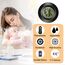 ZHITING Hygrometer Thermometer Mini Digital Temperatur Luftfeuchtigkeitsmessgerät Rund Humidity Meter für Innenräume, Gewächshäuser, Terrarien, Gitarrenkoffer,Humidor, Inkubatoren & Glas (5er Pack)