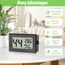 Sprifityy 8 Stück Mini Hygrometer Digital, Hygrometer Mini mit Celsius -50°C~+70°C, Luftfeuchtigkeitsmesser Inklusive Batterien, Moderne Messtechnik, Thermo Hygrometer für Innenräume (Schwarz)