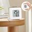 4 Stück luftfeuchtigkeitsmesser Thermometer Innen Digitales Mini Thermo Hygrometer LCD Indoor Thermometer Innen für Babyzimmer Wohnzimmer Büro Gewächshaus (Weiß)