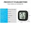 Flintronic Mini LCD Thermometer, 2 Stück Digital Thermometer Innen, Hygrometer Innen, Thermometer Hygrometer, Kabelloses, Luftfeuchtigkeit Meter für Babyzimmer Wohnzimmer Büro Gewächshaus(Schwarz)