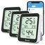 Govee Thermometer Hygrometer, Mini LCD Digital Temperatur luftfeuchtigkeitsmesser mit Benachrichtigungs Alarm, Präzise Hygrometer Temperatur, Datenspeicherung für Gewächshaus Weinkeller (3 pack)