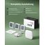 X-Sense WLAN Thermometer Hygrometer Innen, Mini Raumthermometer mit X-Sense App, Angepasster Komfortbereich, Thermo-Hygro-Datenlogger, kompatibel mit Alexa, 3 Sensoren und 1 Basisstation SBS50
