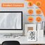 PAIRIER Luftfeuchtigkeitsmesser Thermometer Innen 4 Stück Digitales Mini LCD Thermometer Hygrometer mit Smiley-Indikator Gauge für Babyzimmer Seniorenzimmer Arbeitszimmer