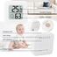4 Stück luftfeuchtigkeitsmesser Thermometer Innen Digitales Mini Thermo Hygrometer LCD Indoor Thermometer Innen für Babyzimmer Wohnzimmer Büro Gewächshaus (Weiß)