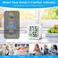 CNMTCCO luftfeuchtigkeitsmesser Thermometer Innen, 4 Stück Hygrometer Mini LCD Digital Thermometer Gauge für Arbeitszimmer Babyzimmer, Weinkeller, Seniorenzimmer usw