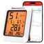 ThermoPro Thermometer Hygrometer 80m Bluetooth Raumthermometer Innen Temperatur und Luftfeuchtigkeitsmesser mit APP Datenexport für Innenraum, Büro, Weinkeller, Gewächshaus TP350