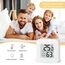 4 Stück luftfeuchtigkeitsmesser Thermometer Innen Digitales Mini Thermo Hygrometer LCD Indoor Thermometer Innen für Babyzimmer Wohnzimmer Büro Gewächshaus (Weiß)
