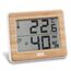 ADE Digitales Thermometer und Hygrometer für innen | Luftfeuchtigkeitsmesser | Bambus