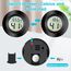 Vemfay Hygrometer 6 Stücke Thermometer Luftfeuchtigkeitsmesser Raumthermometer Innen Feuchtigkeit Digital, für 3D-Drucks/Gewächshaus/Babyzimmer/Seniorenzimmer/Weinkeller