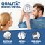 MAVORI® 2in1 Hygrometer innen analog und Thermometer analog innen aus Edelstahl - Thermometer Hygrometer analog - Temperatur und Luftfeuchtigkeitsmesser innen für ein gesundes Raumklima - Ø 12,5cm