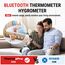ThermoPro Thermometer Hygrometer 80m Bluetooth Raumthermometer Innen Temperatur und Luftfeuchtigkeitsmesser mit APP Datenexport für Innenraum, Büro, Weinkeller, Gewächshaus TP350