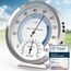 MAVORI® 2in1 Hygrometer innen analog und Thermometer analog innen aus Edelstahl - Thermometer Hygrometer analog - Temperatur und Luftfeuchtigkeitsmesser innen für ein gesundes Raumklima - Ø 12,5cm