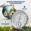 MAVORI® 2in1 Thermometer & Hygrometer aus Edelstahl | Analog Hygrometer & Thermometer | Luftfeuchtigkeitsmesser & Raumthermometer innen für Ihr gesundes Raumklima | Ø 12,5cm