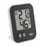 TFA Dostmann Moxx digitales Thermo-Hygrometer, 30.5026.01, zur Raumklimakontrolle, Überwachung der Luftfeuchtigkeit, klein und handlich, 1er Pack, schwarz, L 57 x B 13 (33) x H 69 mm