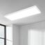 BRILONER - LED Deckenlampe mit indirektem Licht, 58cm, 22W, 3.000lm, flach, neutralweiße Lichtfarbe, Lampe, Deckenleuchte, Wohnzimmerlampe, LED Panel, Küchenlampe, Wohnzimmerleuchte, 58x20x3 cm, Weiß