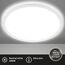 BRILONER - LED Deckenlampe mit indirektem Licht, flach, neutralweiße Lichtfarbe, Lampe, Deckenleuchte, Wohnzimmerlampe, LED Panel, Küchenlampe, Deckenbeleuchtung, 29,3x2,8 cm, Weiß