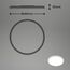 BRILONER - LED Deckenlampe mit indirektem Licht, flach, neutralweiße Lichtfarbe, Lampe, Deckenleuchte, Wohnzimmerlampe, LED Panel, Küchenlampe, Deckenbeleuchtung, Flur, 48x3 cm, Weiß