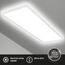 BRILONER - LED Deckenlampe mit indirektem Licht, 58cm, 22W, 3.000lm, flach, neutralweiße Lichtfarbe, Lampe, Deckenleuchte, Wohnzimmerlampe, LED Panel, Küchenlampe, Wohnzimmerleuchte, 58x20x3 cm, Weiß