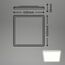 BRILONER - LED Deckenlampe mit indirektem Licht, 3 cm flach, Licht neutralweiß, Lampe, Deckenleuchte, Wohnzimmerlampe, LED Panel, Küchenlampe, Deckenbeleuchtung, Schlafzimmerlampe, 42x42x3 cm, Weiß
