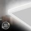BRILONER - LED Deckenlampe mit indirektem Licht, 58cm, 22W, 3.000lm, flach, neutralweiße Lichtfarbe, Lampe, Deckenleuchte, Wohnzimmerlampe, LED Panel, Küchenlampe, Wohnzimmerleuchte, 58x20x3 cm, Weiß