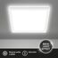 BRILONER - LED Deckenlampe mit indirektem Licht, flach, neutralweißes Licht, Lampe, Deckenleuchte, Wohnzimmerlampe, LED Panel, Küchenlampe, Deckenbeleuchtung, 24x24x3 cm, Weiß