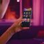 Philips Hue White & Color Ambiance Ensis Pendelleuchte (5.500 lm), dimmbare Esstischleuchte für das Hue Lichtsystem mit 16 Mio. Farben, smarte Lichtsteuerung über Sprache oder App, schwarz