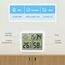 Brifit Digital Hygrometer Thermometer, Tragbares Hygrometer Innen mit Hoher Genauigkeit, Temperatur und Feuchtigkeitsmessgerät mit Uhr, Raumklimaanzeige, Raumthermometer für Büro, Heim (2 Stück)