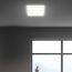 BRILONER - LED Deckenlampe mit indirektem Licht, flach, neutralweiße Lichtfarbe, Lampe, Deckenleuchte, Wohnzimmerlampe, LED Panel, Küchenlampe, Deckenbeleuchtung, 19x19x2,8 cm, Weiß