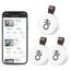 Brifit Bluetooth Thermometer Hygrometer, Digital Thermometer Hygrometer mit APP & Datenspeicherung, Temperatur Feuchtigkeitssensor für Haus, Büro, Gewächshaus, Weinkeller, 3 Pack