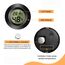 6 Stück Mini Digital Hygrometer Thermometer Rund Luftfeuchtigkeitsmessgerät Temperatur Feuchtemessgerät Fahrenheit (℉) or Celsius(℃) für Innenraum Büro Wohnzimmer (Batterien Enthalten) (6)