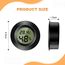8 Stück Mini Digital Hygrometer Thermometer Rund Luftfeuchtigkeitsmessgerät Temperatur Feuchtemessgerät Fahrenheit (℉) or Celsius(℃) für Innenraum Büro Wohnzimmer (Batterien Enthalten) (8)