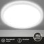 BRILONER - LED Deckenlampe mit indirektem Licht, 3cm flach, 22W 3.000lm, neutralweiße Lichtfarbe, Lampe, Deckenleuchte, Wohnzimmerlampe, LED Panel, Küchenlampe, Schlafzimmerlampe, Flur, ø42cm, Weiß