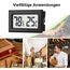 JEDEW 6er-Set Mini Digitale Thermometer-Hygrometer, Innen Temperatur- und Luftfeuchtigkeitmessgerät für Innenraum Gewächshaus Luftbefeuchter Reptilien, Großer LCD-Bildschirm Zentigrad ℃ (6)