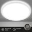 BRILONER - LED Deckenlampe mit indirektem Licht, flach, neutralweiße Lichtfarbe, Lampe, Deckenleuchte, Wohnzimmerlampe, LED Panel, Küchenlampe, Deckenbeleuchtung, Flur, 48x3 cm, Weiß