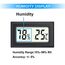 JEDEW 6er-Set Mini Digitale Thermometer-Hygrometer, Innen Temperatur- und Luftfeuchtigkeitmessgerät für Innenraum Gewächshaus Luftbefeuchter Reptilien, Großer LCD-Bildschirm Zentigrad ℃ (6)
