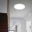 BRILONER - LED Deckenlampe mit indirektem Licht, flach, neutralweiße Lichtfarbe, Lampe, Deckenleuchte, Wohnzimmerlampe, LED Panel, Küchenlampe, Deckenbeleuchtung, Flur, 48x3 cm, Weiß