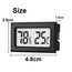 JEDEW 6er-Set Mini Digitale Thermometer-Hygrometer, Innen Temperatur- und Luftfeuchtigkeitmessgerät für Innenraum Gewächshaus Luftbefeuchter Reptilien, Großer LCD-Bildschirm Zentigrad ℃ (6)