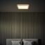 BRILONER - LED Deckenlampe mit indirektem Licht, flach, warmweißes Licht, Lampe, Deckenleuchte, Wohnzimmerlampe, LED Panel, Küchenlampe, Schlafzimmerlampe, 29x29x3 cm, Rahmen in Holzoptik