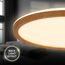 BRILONER - LED Deckenlampe mit indirektem Licht, flach, warmweißes Licht, Lampe, Deckenleuchte, Wohnzimmerlampe, LED Panel, Küchenlampe, Schlafzimmerlampe, 29x3 cm, Rahmen in Holzoptik
