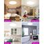 zemty LED Deckenleuchte Dimmbar 30CM, 24W 3200LM RGB Deckenlampe Farbwechsel, 3000K-6500K Badezimmer Lampe IP54 Wasserfest, Flach Badlampe Decke für Bad Kinderzimmer Schlafzimmer Wohnzimmer