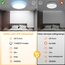 Tyreses LED Deckenleuchte Dimmbar mit Fernbedienung, 24W RGB Farbwechsel LED Deckenlampe, Rund Deckenbeleuchtung 3000K-6500K für Schlafzimmer, Wohnzimmer, Badezimmer, Kinderzimmer, Ø30CM
